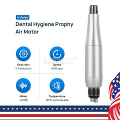 Dental Slow Low Speed Handpiece Contra Angle Straight Air Motor 2/4Holes E-type