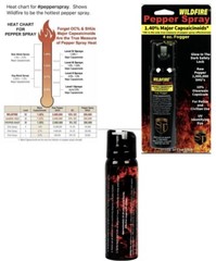 Wildfire Pepper FOGGER Spray Police HOME Mobile Women Self Defense 4 oz GLOW CAP