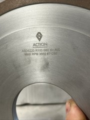 Action Superabrasive Grinding Wheel 1a1tr-10x.350×2.982 . 23133-00026934 Asds220