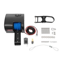 Boat Marine Electric Anchor Winch Boat Winch with Anchor Roller & Remote Control