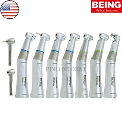 US BEING Dental Low Speed Handpiece Fiber Optic 4:1 1:1Contra Angle for NSK KaVo