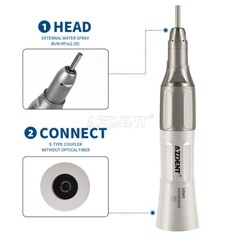 AZDENT Dental Ring LED High Speed/Slow Low Speed Handpiece Kit 2Hole/4Hole USA