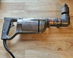 Milwaukee 1200 Drill With right angle Adapter 48-06-2871. 1/2″ Heavy Duty! Nice!