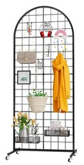 Display Grid Rack 5.2 ft Panel Detachable Stand Craft Art Gridwall Retail Tower