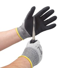 JORESTECH Garden Nitrile Fish Safety Work Gloves Cut A3 – 12 Pairs