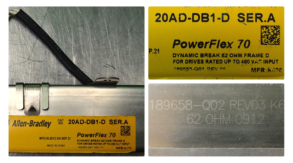 New Allen-Bradley 20AD-DB1-D Series A Frame D PowerFlex 70 DB Resistor 480 VAC