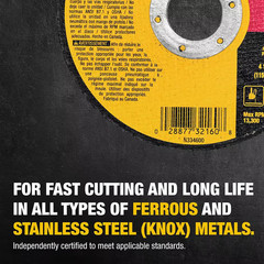 4-1/2 In. X 0.045 In. X 7/8 In. Metal and Stainless Cutting Wheel (5-Pack)