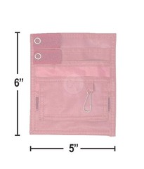 EMI Nurse Pocket Organizer 4 PCS Kit Scissors LED Penlight Chart Pen Pink