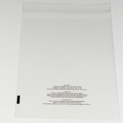 100 14×20 Poly Bags Resealable Suffocation Warning Clear Merchandise 1.5 mil