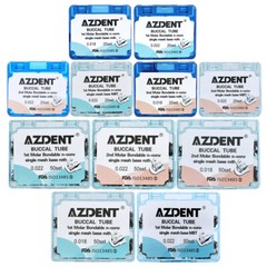 AZDENT Dental Ortho Buccal Tube 1st Molar Roth MBT/Bracket Mini MBT/Roth 018/022