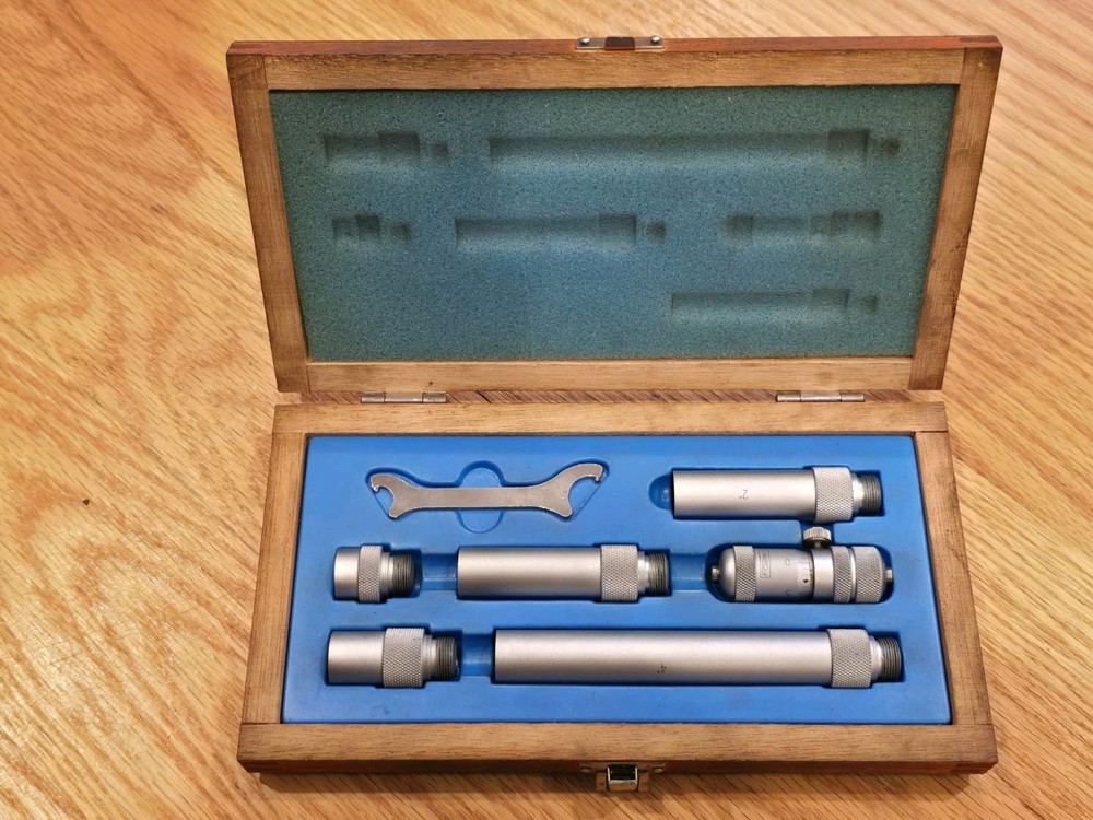 Fowler 52-243-212 Inside Tube Micrometer w/ 2-12″ Measuring Range w/ Case