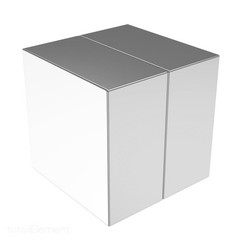 1 x 1 x 1/2 Inch Strong Neodymium Rare Earth Large Block Magnets N52 (2 Pack)