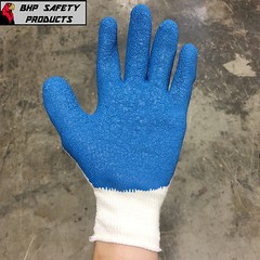 MEMPHIS MCR FLEX-TUFF PREMIUM LATEX COATED KNIT WORK GLOVES SIZE LARGE (1 DOZEN)
