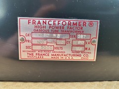 France Franceformer 5030 PC Neon Transformer 120V to 5000V 5kV 30mA
