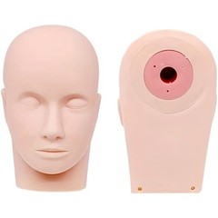 Mannequin Head for Makeup Practice Flat Esthetician Face Soft Styrofoam