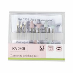 Dental Composite Polishing Kit RA/HP 2.35mm Low Speed Burs Drill Silicone Polish