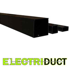 2″ x 2″ Solid Wall Wire Duct – 12 Sticks -Total Feet: 79FT – Black – Electriduct