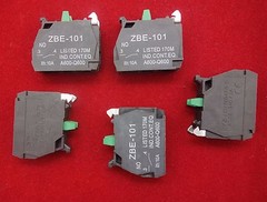 10PCS ZBE-101 NO Normal Open CONTACT BLOCK Green FITS XB4 XB5 Series Products