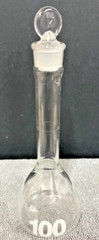 Kimble Kimax 92820 100 mL Class A Volumetric Flask with Stopper