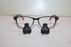 Univet Ash-L-KK Dark Carbon Red Dental Loupe Medium 3.5 x 400