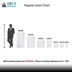 SIBE-R Plastics Supply – HDPE Sheet – 1/32″ x 24″ x 48″