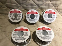 LOT OF 5 BRAND NEW 8 oz OATEY Safe Flo Lead-Free Silver Plumber’s Solder FREESH