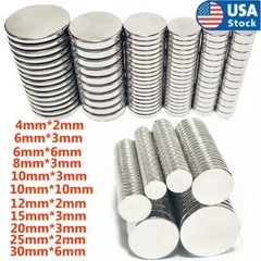 10~200x Super Strong Block Round Disc Magnets Rare-Earth Neodymium Magnet Lot