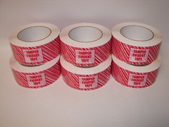 2″ x 110 yds. ‘Tamper Evident’ Print Tape Logic® Security Tape 2.5 Mil (6 PACK)