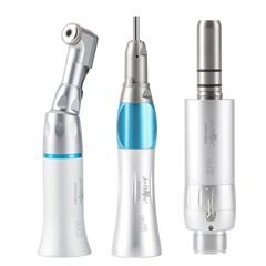 AZDENT Dental Slow Low Speed Handpiece Kit Latch Contra Angle 2Hole 4Hole