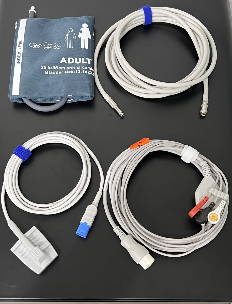 Philips MP30 Accessories Kit Bundle – Cuff, Hose, SpO2, ECG – Same Day Shipping