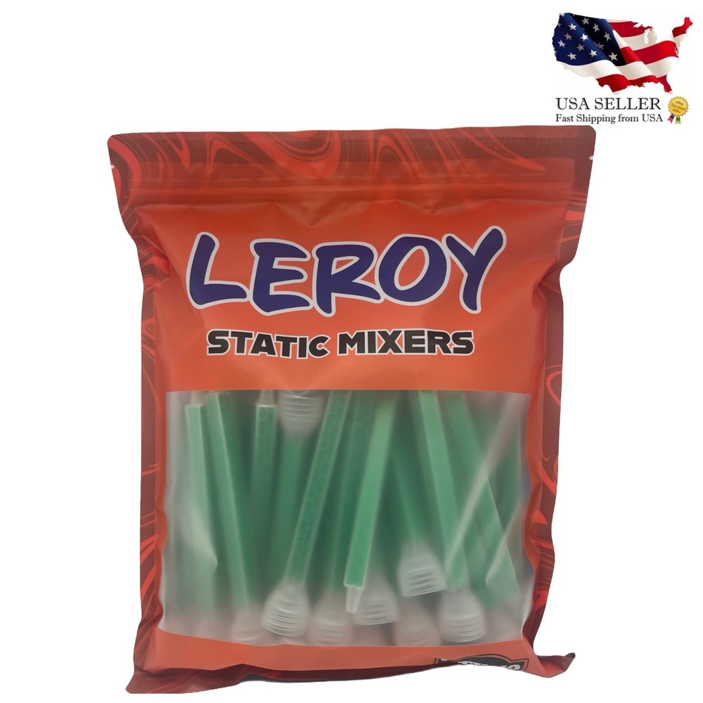 50 Pieces Mixing Nozzle Static Mix Adhesive Tip Square Mixer Epoxy Like Six10®