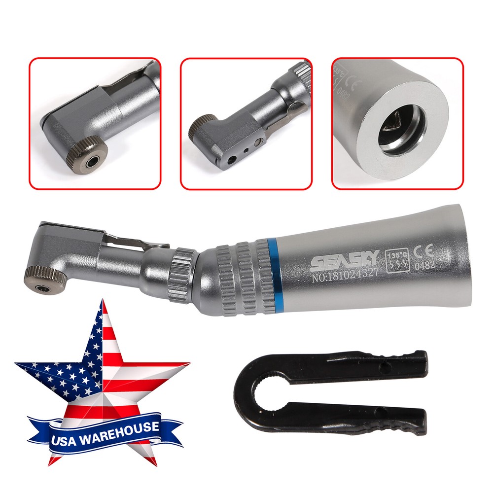 Dental Contra angle Slow Low Speed Handpiece Latch E-type Fit RA/CA 2.35mm Burs