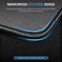 Large Mouse Pad, Desk Mat with Non-Slip 31.5 inches x 15.7 inches, Black