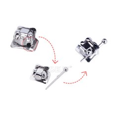 AZDENT Dental Orthodontic Self-Ligating Bracket Braces Roth/MBT .022 Hooks 3 4 5