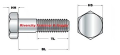 7/16-20×3-1/2 Hex Head Cap Screws 7/16-20 x 3.5 Bolts 7/16×20 x 3-1/2 Grade 8