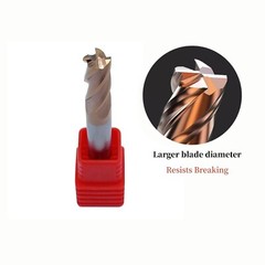 5 Pcs 4mm 4 Flute Regular Carbide End Mill 50mm Overall Length – TiALN COATED