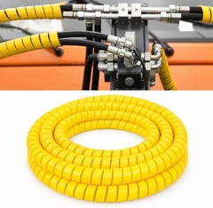 25Ft Spiral Wrap Hose Cable Protector 1/2 Inch Heavy Duty Hydraulic Hose Wrap Pr