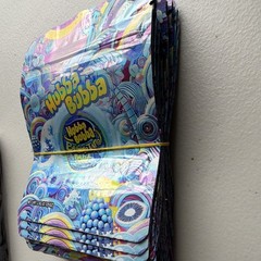 50 Pcs – 3.5g Hubba Bubba Bubble gum Holographic Mylar bags