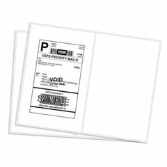 8.5×5.5″ Round Corner Shipping Labels 2 Per Sheet Postage Self-adhesive UPS