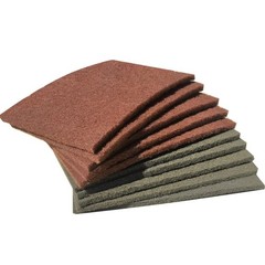 Premium 10 Pack 6″ x 9″ General Purpose Scuff Pads 6 x 9 inches, Brown + Grey