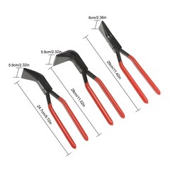 3-Piece Sheet Straight Bending Plier Hand Seamers Sheet Metal Tool 45° & 90°