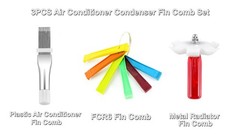 5PCS Air Conditioner Fin Comb Set – Metal & Plastic Comb, FCR6, Brushes Included