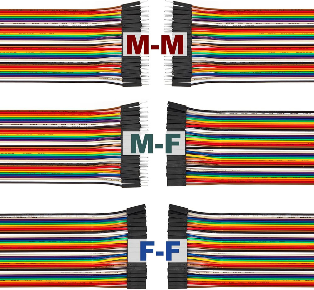120 Pin 10Cm 20Cm 30Cm Long Header Jumper Wire Dupont Cable Line Connector Assor