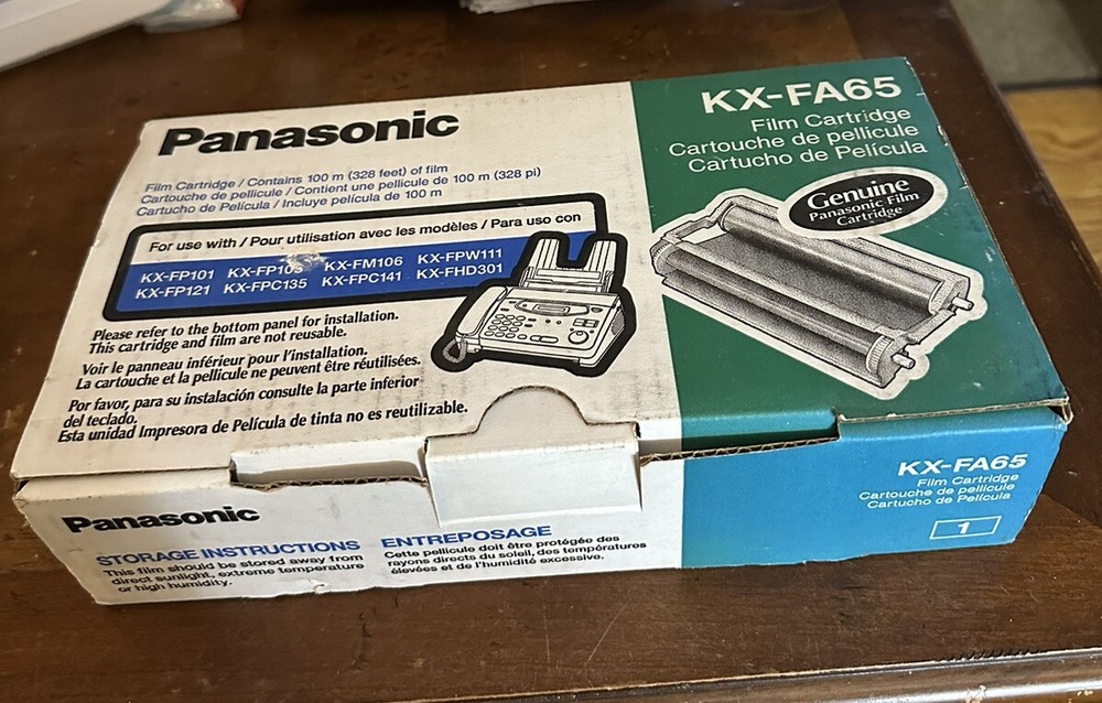 Panasonic KX-FA65 Film Cartridge 100M (328 feet) Fax Machine Film OEM – NEW