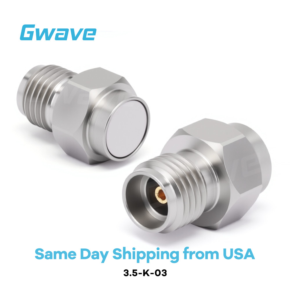 3.5mm Female RF Load Termination 26.5 GHz, 1 Watts, Passivated Stainless Steel