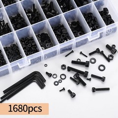Precision Fit Metric Hex Socket Head Bolts & Nuts Set – Complete 1680 Pcs Kit