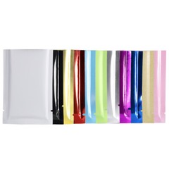 200 New Flat Open Top Mylar Bags Sample Pouches in Different Colors and Sizes