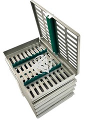 10 GERMAN DENTAL SURGICAL AUTOCLAVE STERILIZATION CASSETTE BOX 7.25″LX 5″W X0.75
