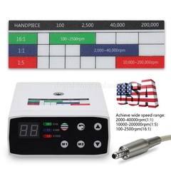 Dental Brushless LED Electric Micro Motor/1:5 Increasing LED Handpiece