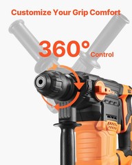 VEVOR Rotary Hammer Drill Corded Drills 1-1/4″ 4 Modes SDS-Plus Chipping Hammers
